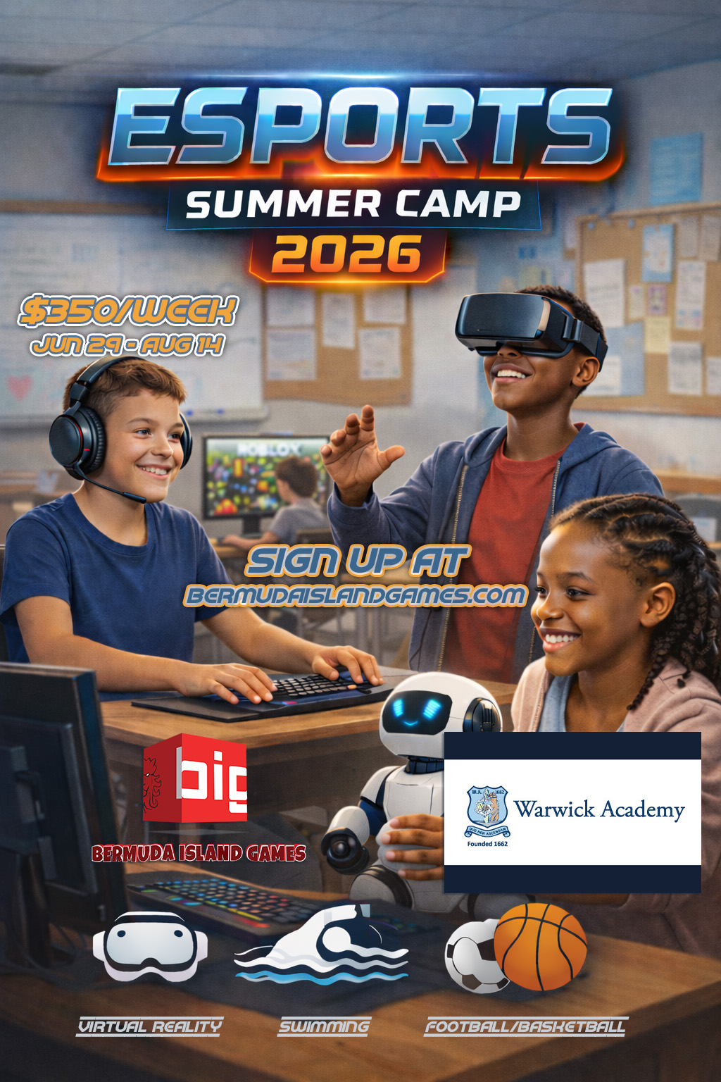 Students playing Esports